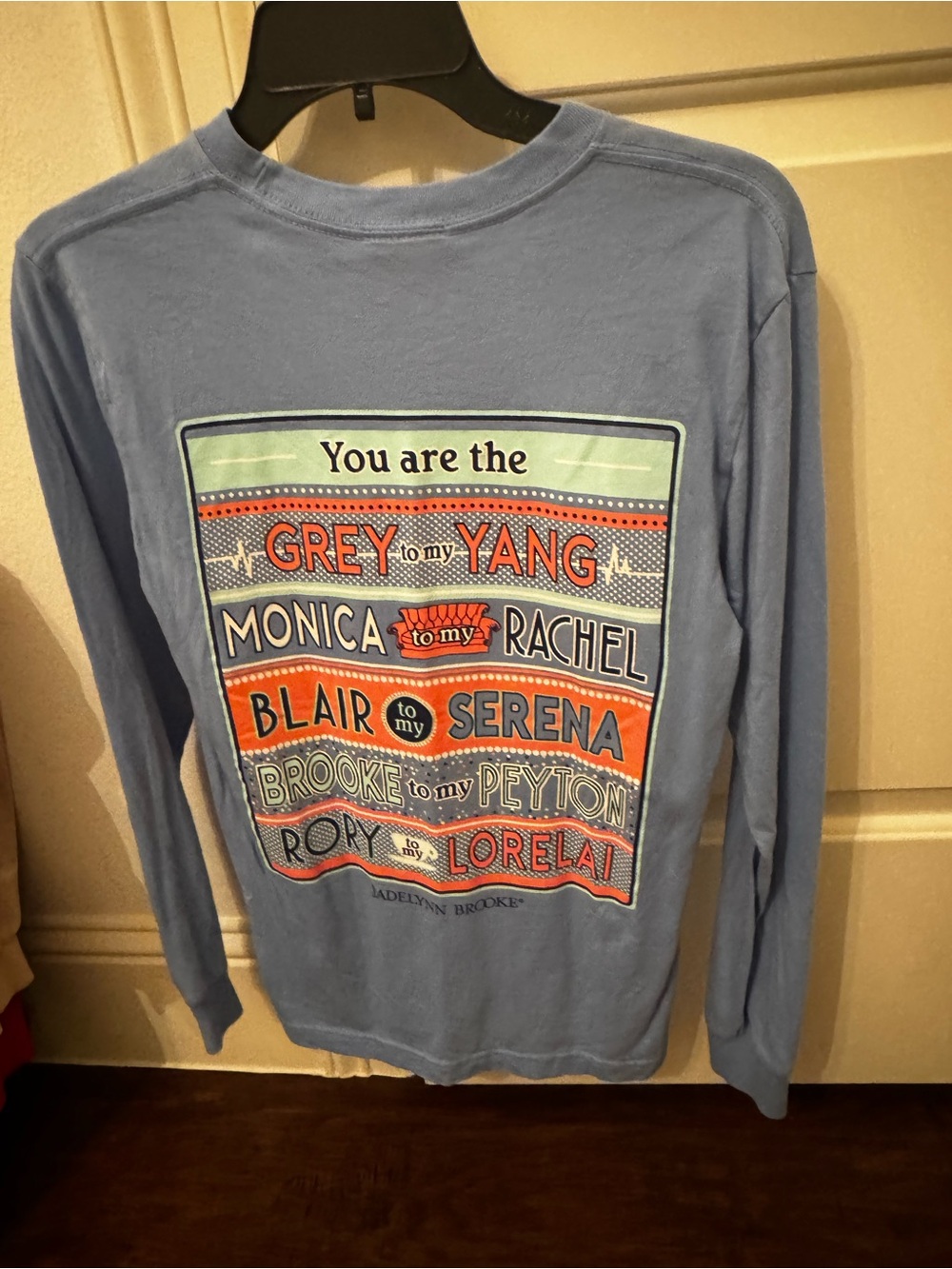Jadelynn Brooke Light Blue Long Sleeve Graphic Tee You Are The Best